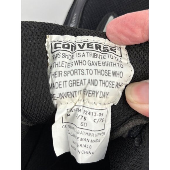 Converse Mens Steel Toe Shoes Size 10W Black  ASTM - Picture 5 of 8